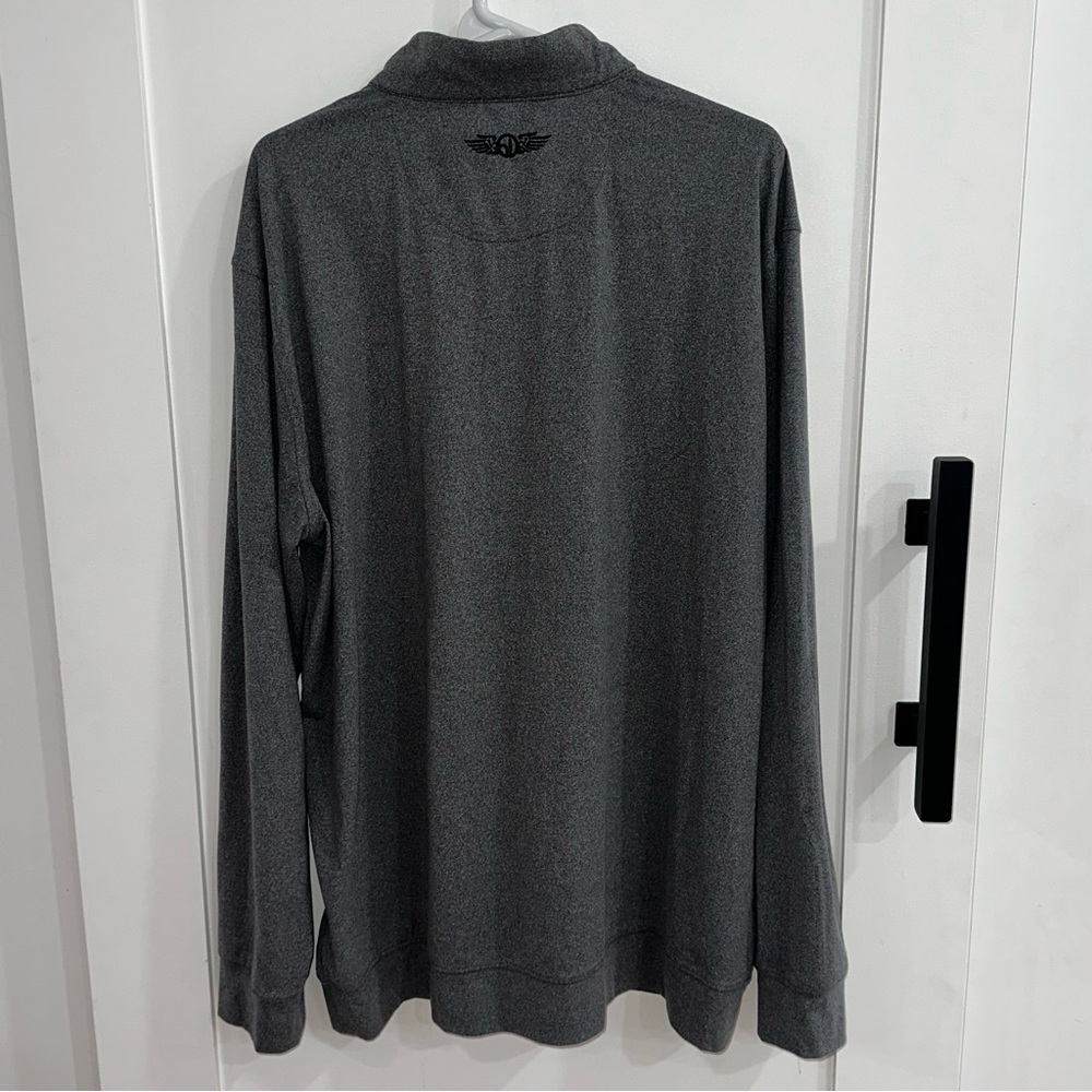 Straight Down Wolfdancer Golf Club Texas 1/4 Zip Pullover Gray XXL - Picture 2 of 9